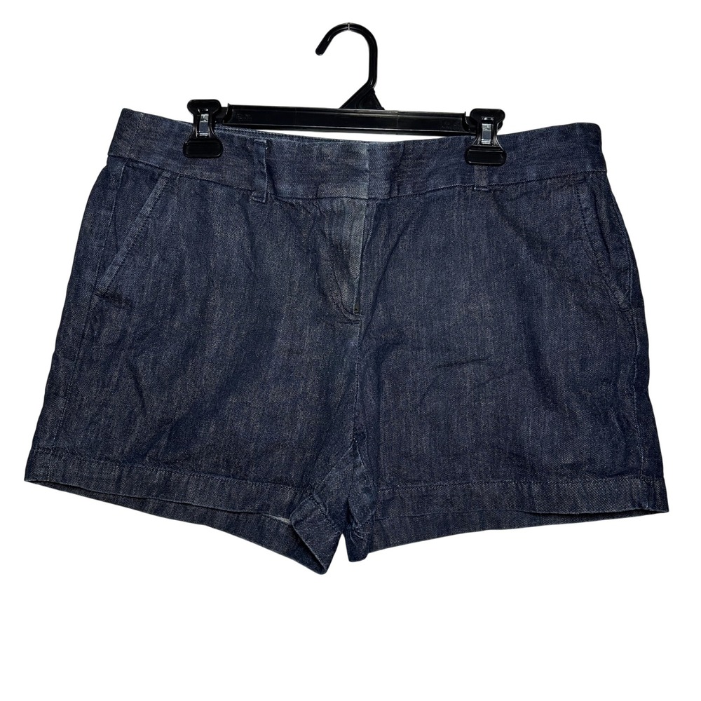 LOFT Outlet Women's Denim Shorts Size 12 Dark Wash‎ 4 inch Inseam
